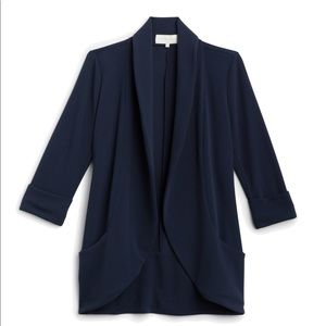 Frenchmauve Navy blue Melanie Knit Tunic Blazer